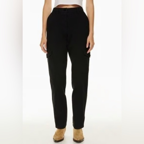 Wilfred Pants - 🍒ARITZIA WILFRED FREE HIGH WAISTED BLACK CARGO PANTS SIZE 8🍒